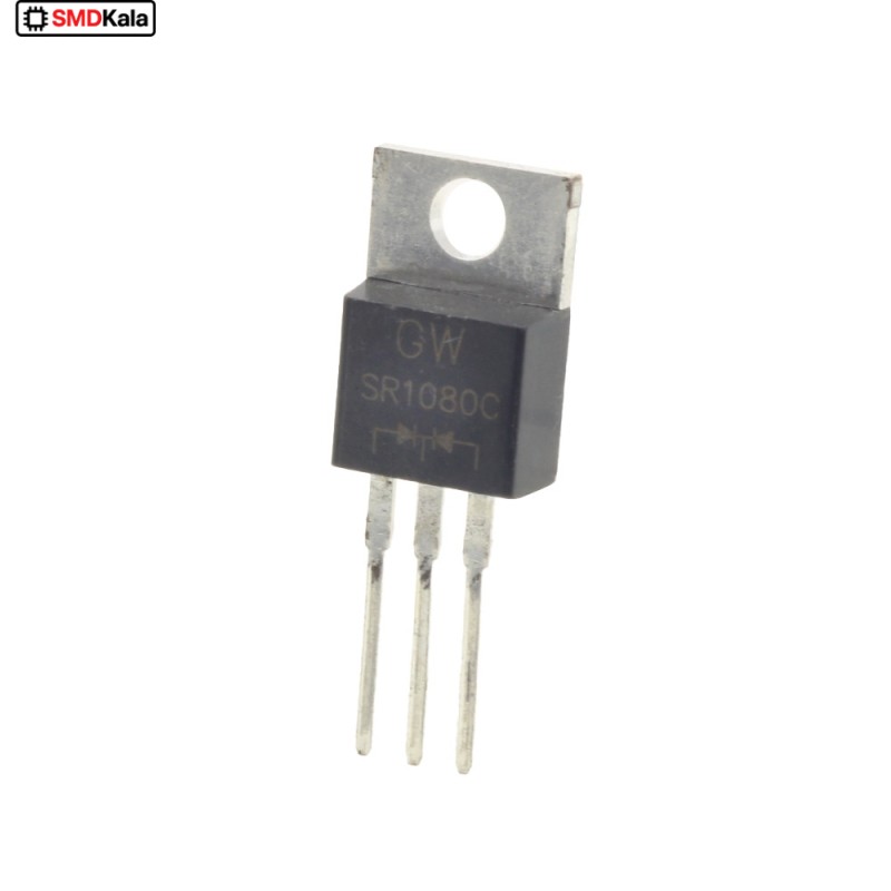 دوبل دیود شاتکی SR1080C 10A-80V پکیج TO-220