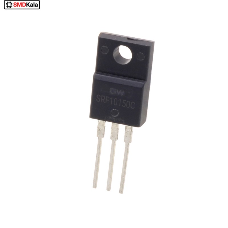 دوبل دیود شاتکی SRF10150C 10A-150V پکیج TO-220FP