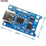 ماژول شارژ باتری لیتیومی مدل TP-4056TYPEC - تصویر 4